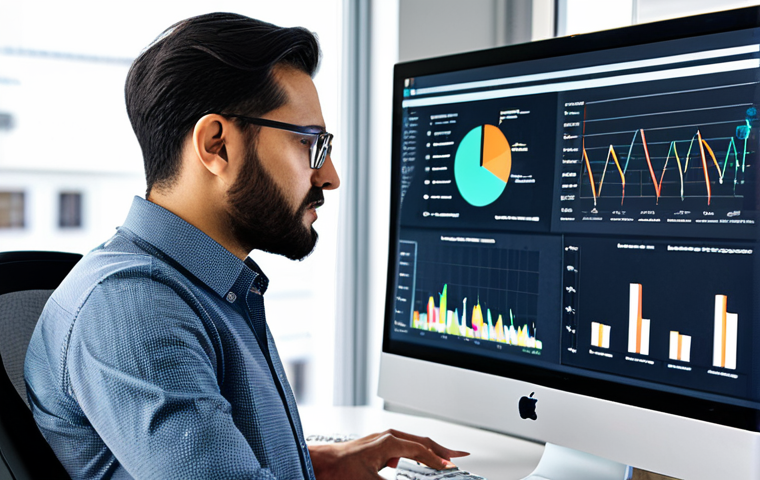 **

A professional data scientist, fully clothed in a modest business casual outfit, analyzing data visualizations on a large monitor in a modern, brightly lit office. The scene includes charts, graphs, and code snippets. The atmosphere is focused and productive. Safe for work, appropriate content, perfect anatomy, correct proportions, well-formed hands, proper finger count, natural body proportions, professional.

**