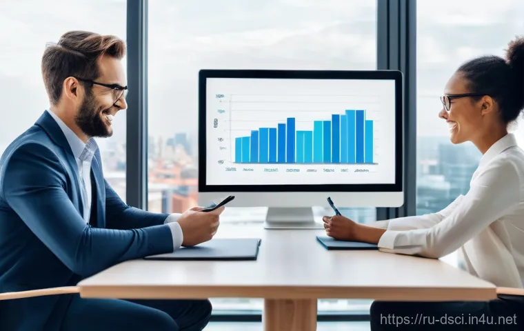 데이터과학자 경력관리 성공 사례 - **Prompt 1: Focused Data Scientist in a Modern Office**
    "A highly detailed, photo-realistic imag...